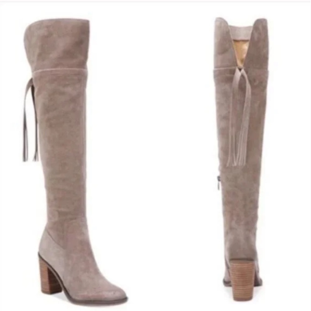 Franco Sarto Ellyn Over the knee boots- size 7- Fits like 6.5